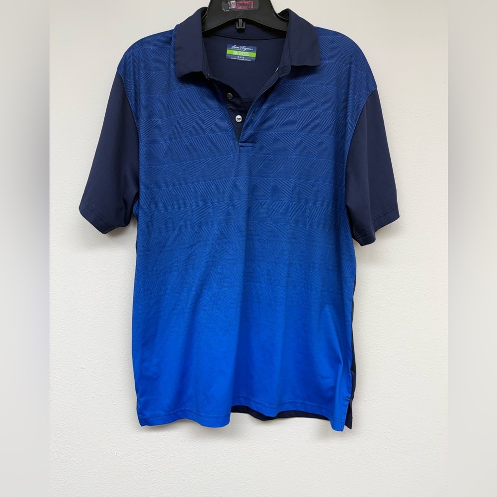 Ben Hogan Men's Blue Gradient Polo with Navy Sleeves